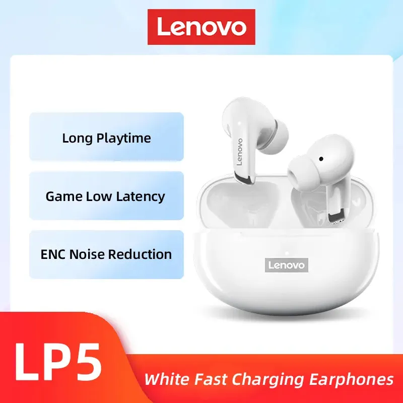 100% Original Lenovo LP5  Wireless Bluetooth Earbuds HiFi Music Earphone With Mic Headphones Sports Waterproof Headset 2021New