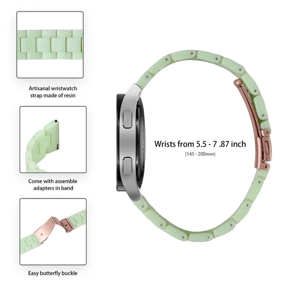 20mm smooth resin watch strap for Amazfit watch - Avocado Green