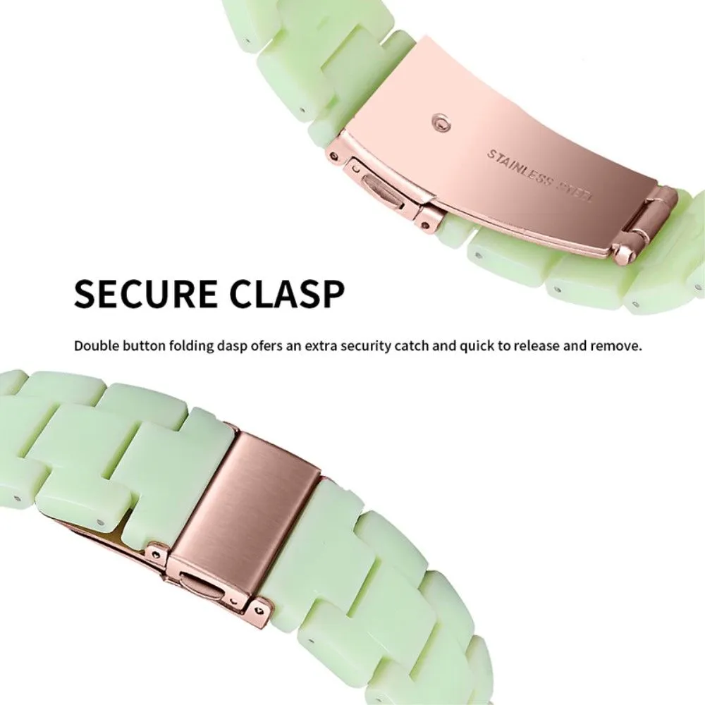 20mm smooth resin watch strap for Amazfit watch - Avocado Green