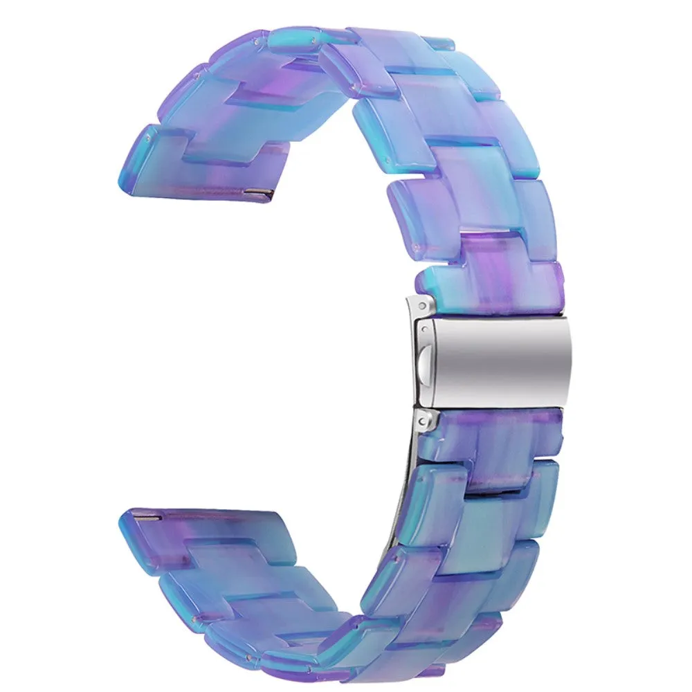 20mm smooth resin watch strap for Amazfit watch - Blue / Purple