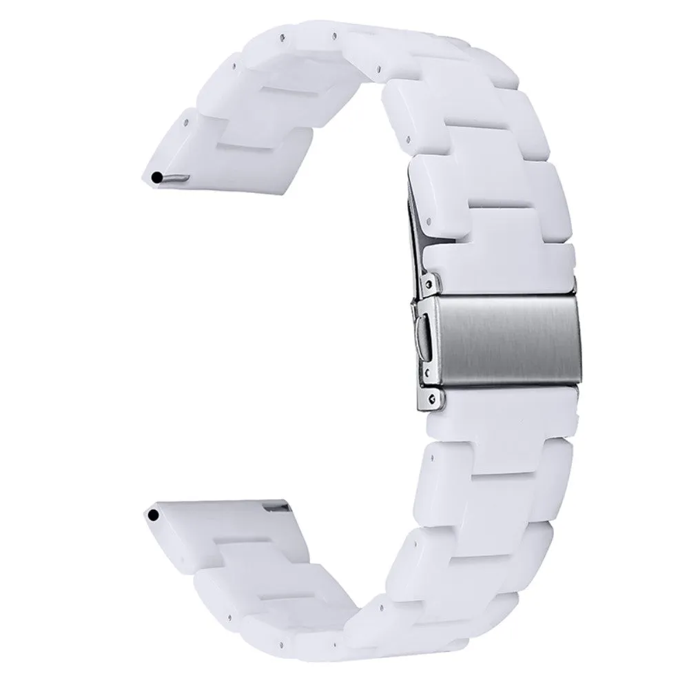 20mm smooth resin watch strap for Amazfit watch - White