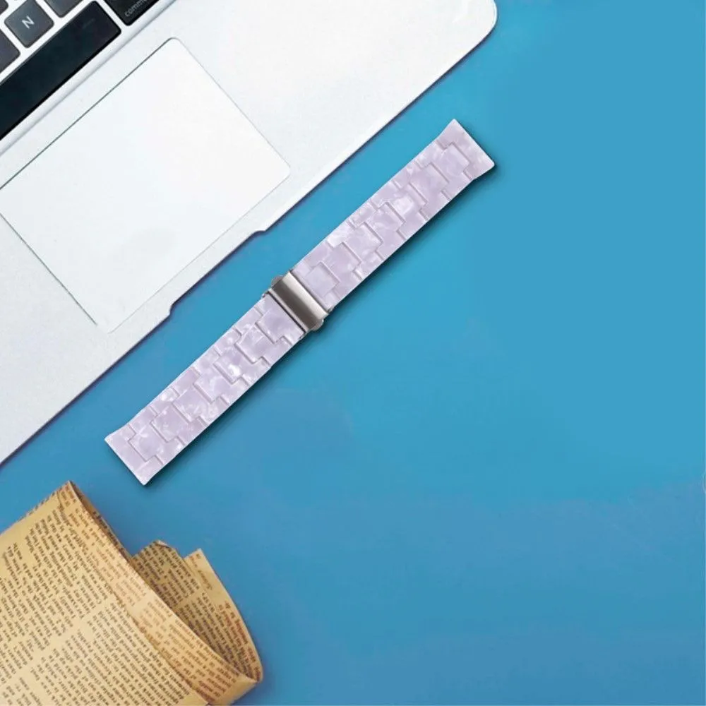 22mm resin style watch strap for Fossil watch - Blue