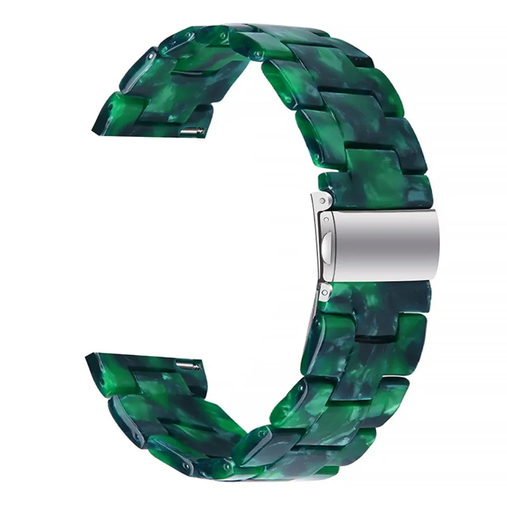 22mm resin style watch strap for Fossil watch - Green