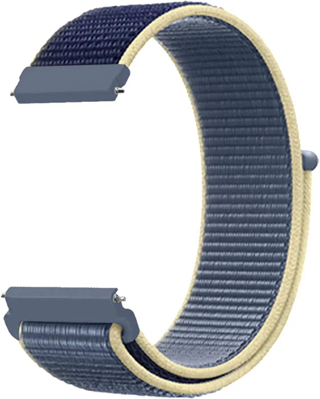 22mm SmartWatch Sport Loop Nylon Bands Cream