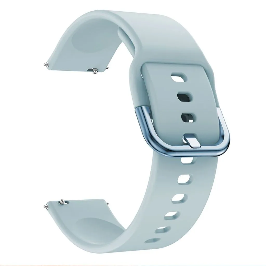 22mm Universal simple silicone watch band - Baby Blue