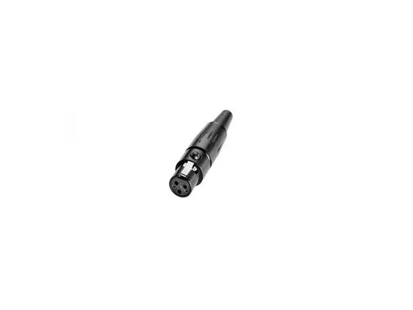 3 & 4-pin Mini XLR Female Connector