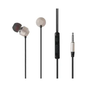 3.5mm In-Ear Earphones Model: Y771(Black & Golden)