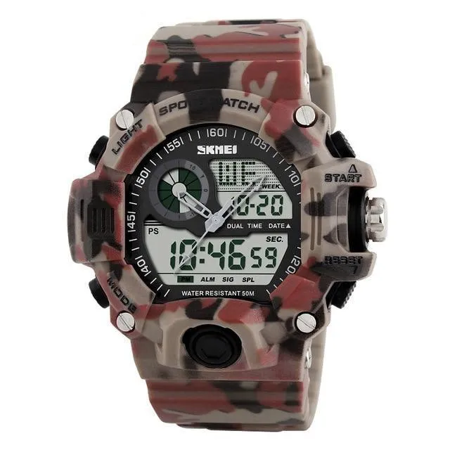 50M Waterproof Tactical Outdoor Sports Watch