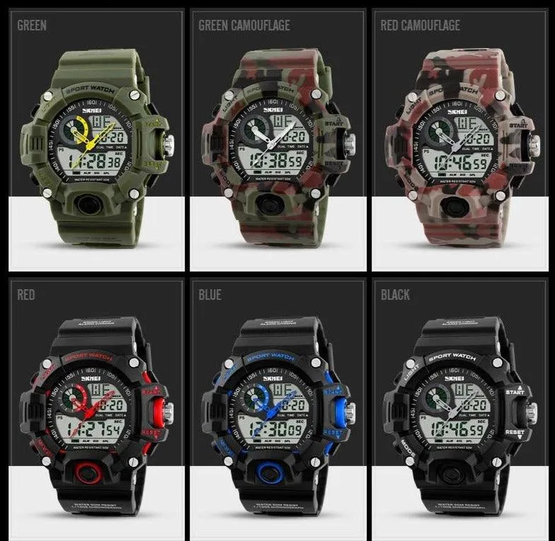 50M Waterproof Tactical Outdoor Sports Watch