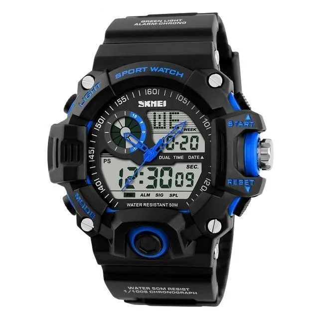 50M Waterproof Tactical Outdoor Sports Watch