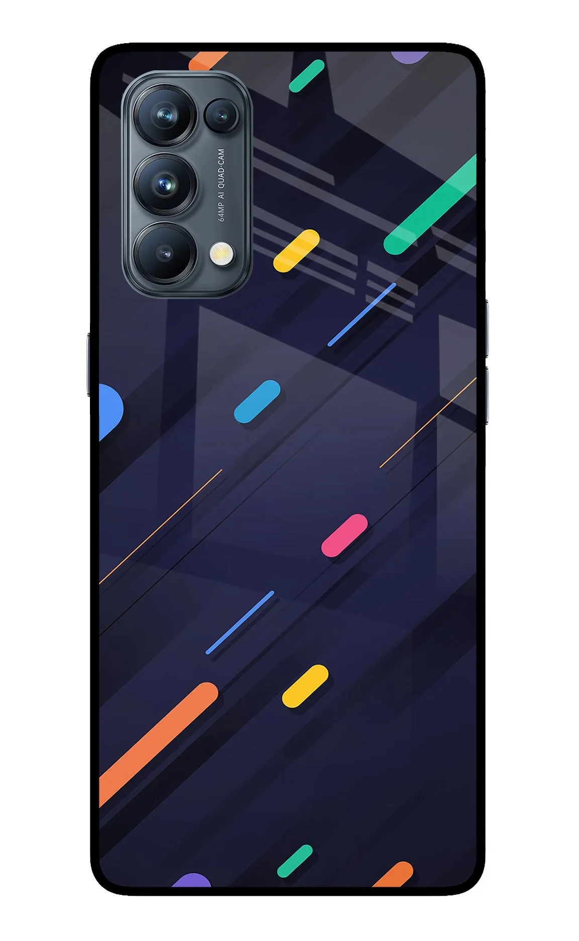 Abstract Design Oppo Reno5 Pro 5G Back Cover