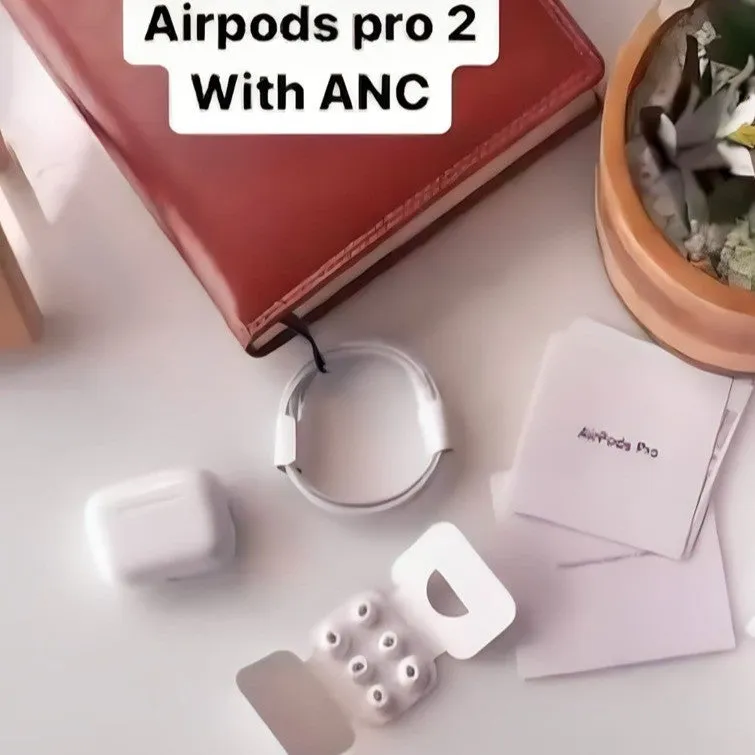 Airpods Pro (2nd Gen) with MagSafe Charging Case, Active Noise Cancellation, Touch control