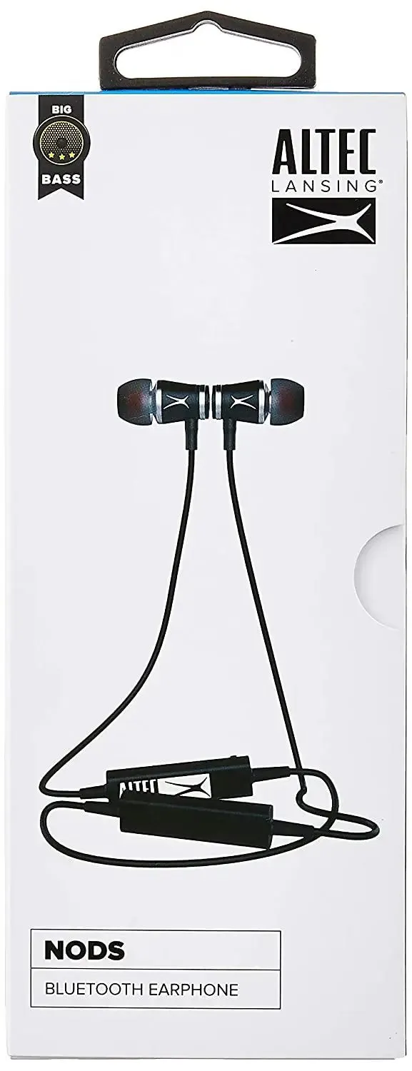 ALTEC LANSING NODS- Bluetooth Earphone Bluetooth Headset  (Black, In the Ear)