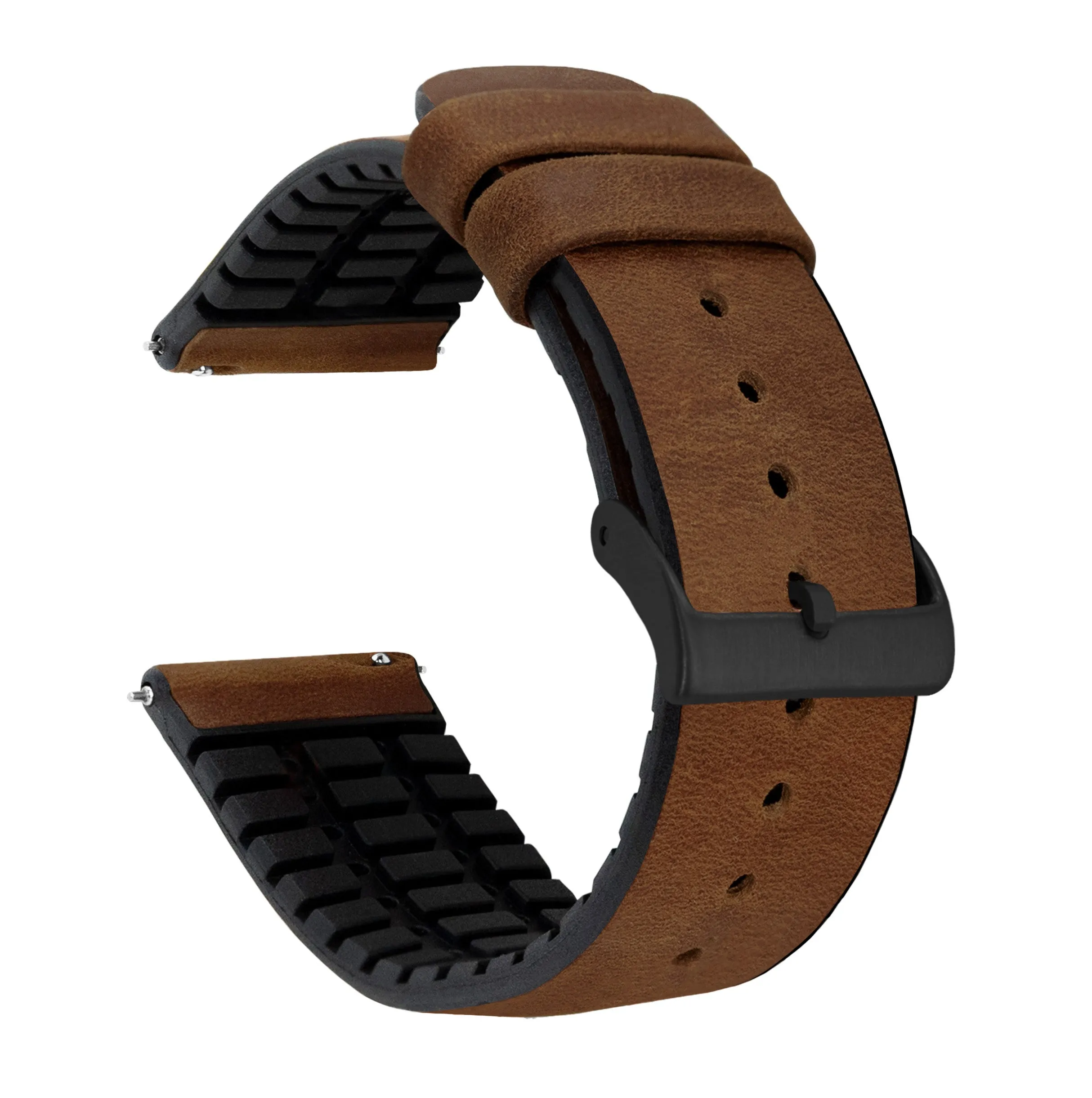 Amazfit Bip | Leather and Rubber Hybrid | Oak Brown