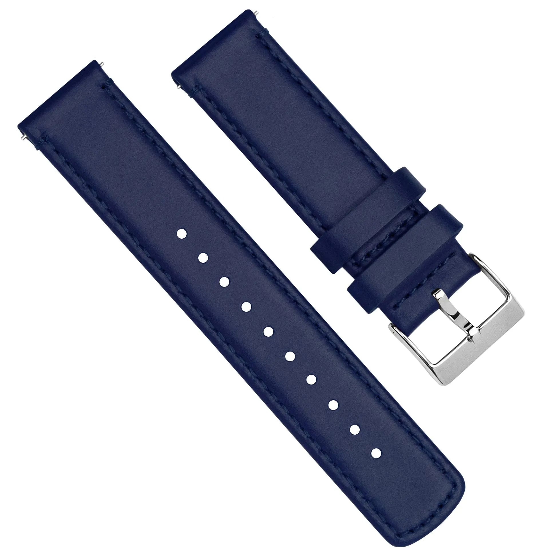 Amazfit Bip | Navy Blue Leather & White Stitching