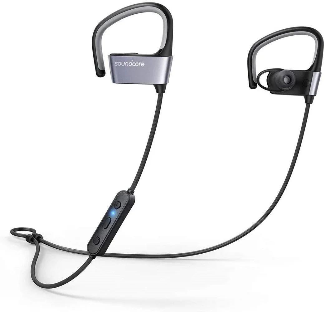 Anker Soundcore Arc Wireless Sport Earphones, IPX5 Water Resistant, 10 Hour Battery Life, with Flexible EarHooks