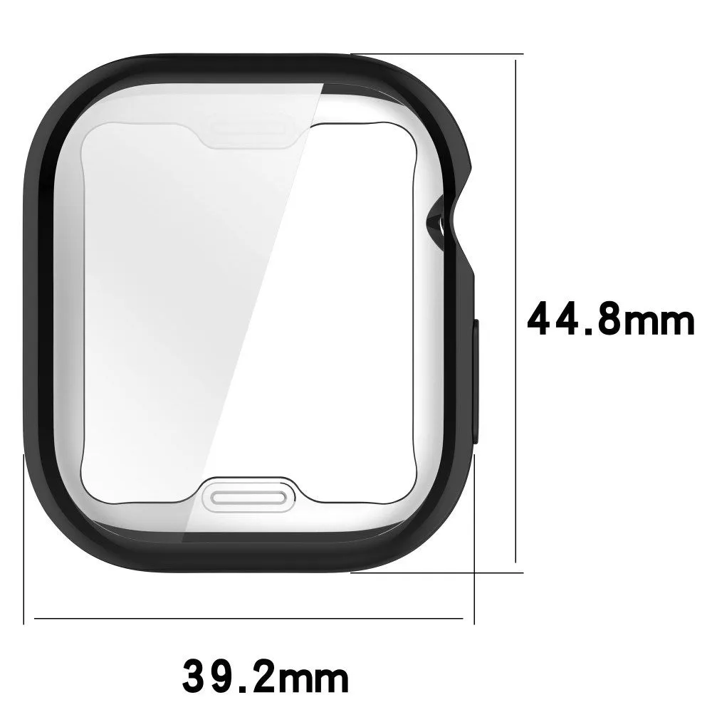 Apple Watch 10 (42mm) Fleksibelt Plast Cover m. Skærmbeskyttelse - Gennemsigtig