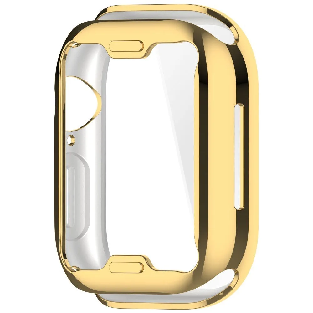 Apple Watch 10 (46mm) Fleksibelt Plast Cover m. Skærmbeskyttelse - Guld