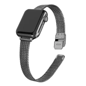 Apple Watch 41mm / 40mm / 38mm | Slim Metal Bands |Black