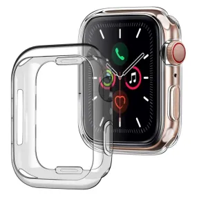 Apple Watch 9/8/7 (41mm) Fleksibelt Plast Cover - Gennemsigtig