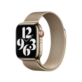 Apple Watch Ultra 49mm / 45mm / 44mm / 42mm | Milanese Loop Metal Bands | Gold