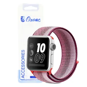 Apple Watch Ultra 49mm / 45mm / 44mm / 42mm | Nylon Sport Straps | Berry Color