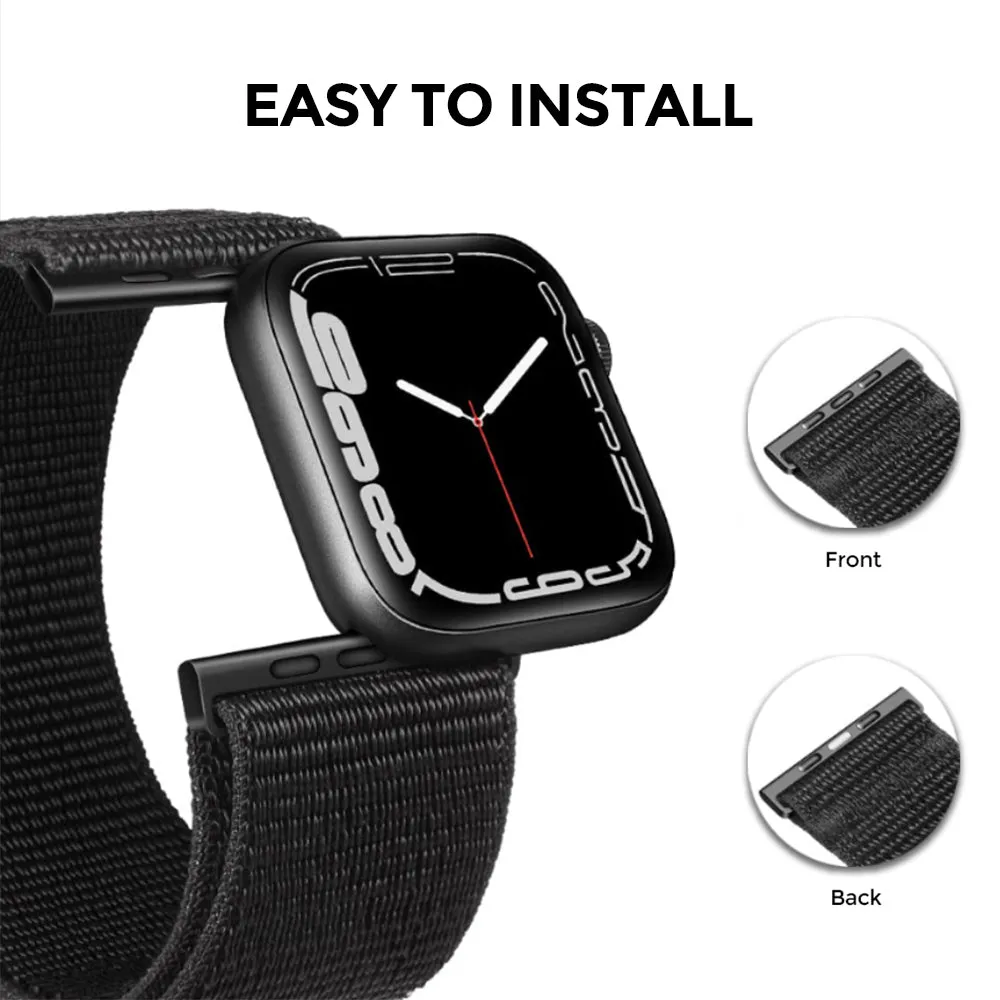 Apple Watch Ultra 49mm / 45mm / 44mm / 42mm | Nylon Sport Straps | Berry Color