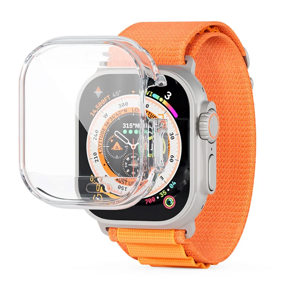 Apple Watch Ultra (49mm) Epico Hero Case Fleksibelt Plastik Cover - Gennemsigtig