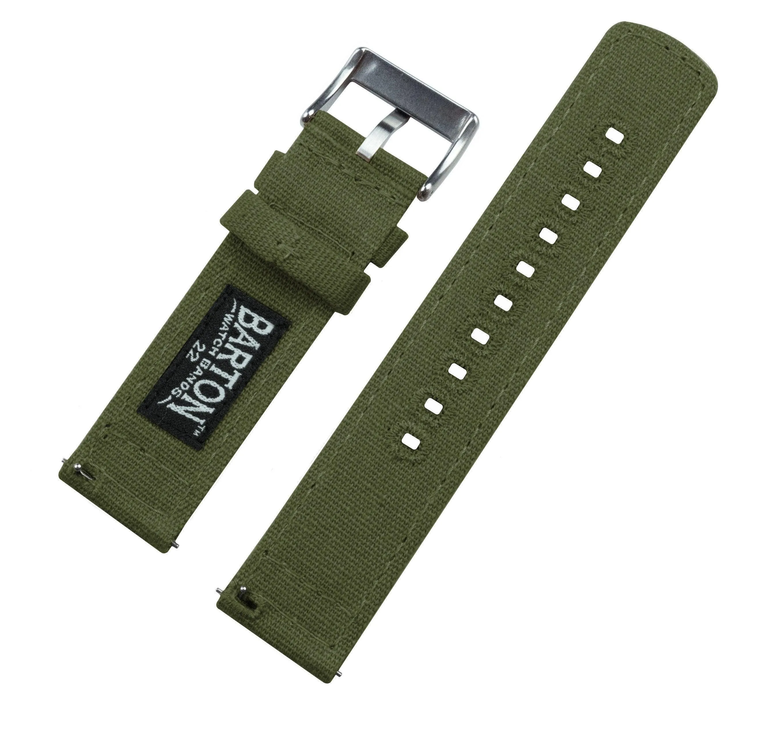 Army Green | Crafted Canvas by Barton Watch Bands