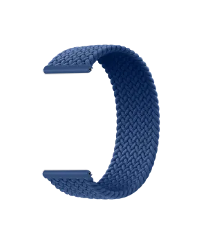 Atlantic Blue Braided Solo Loop WatchBand for Samsung/OnePlus/Fitbit Smartwatches (20mm)