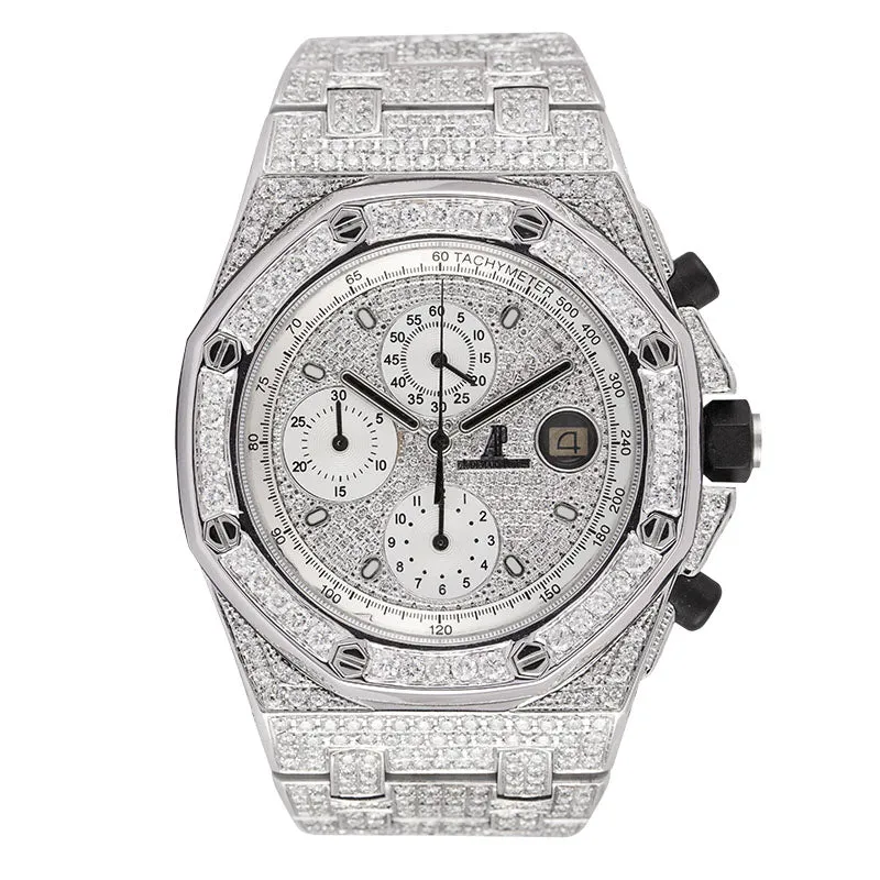 Audemars Piguet Royal Oak Offshore 42mm Steel Full Custom Diamond Set 26170ST.OO.1000ST.01