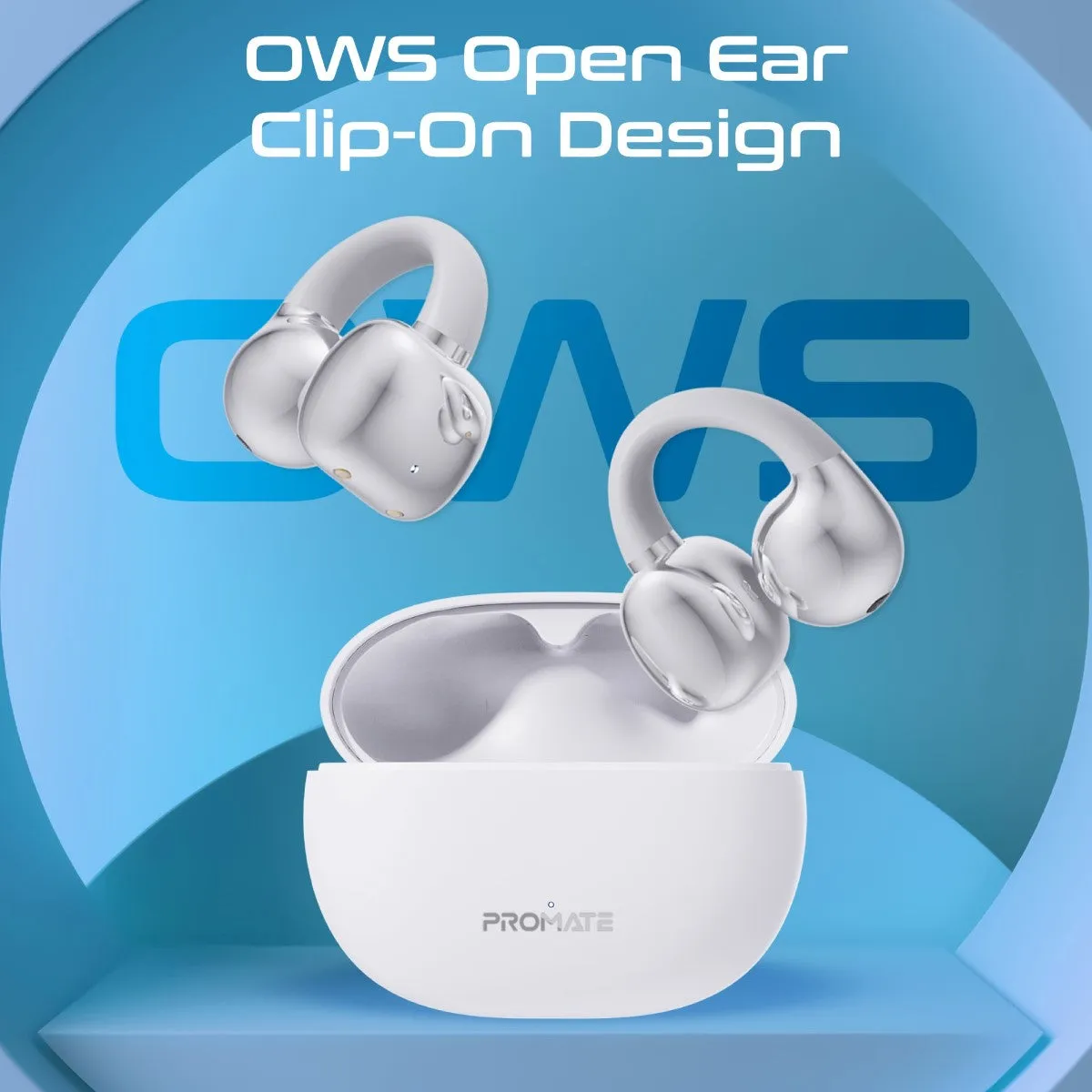 AudioFit™ Open Ear Clip On TWS Earbuds w/ IntelliTouch