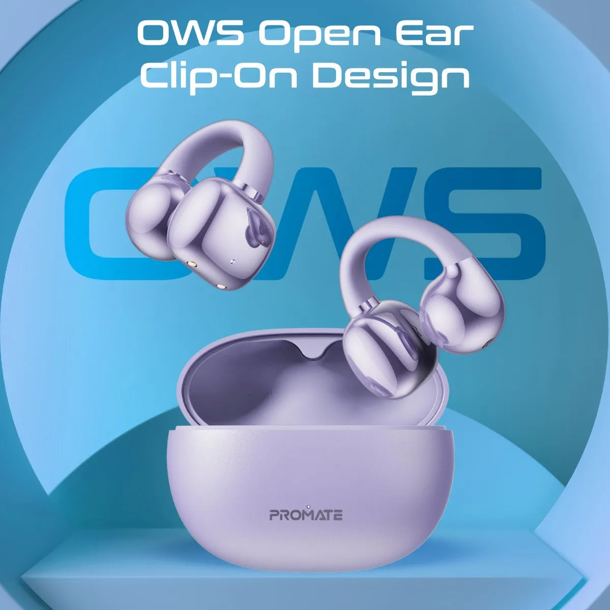 AudioFit™ Open Ear Clip On TWS Earbuds w/ IntelliTouch