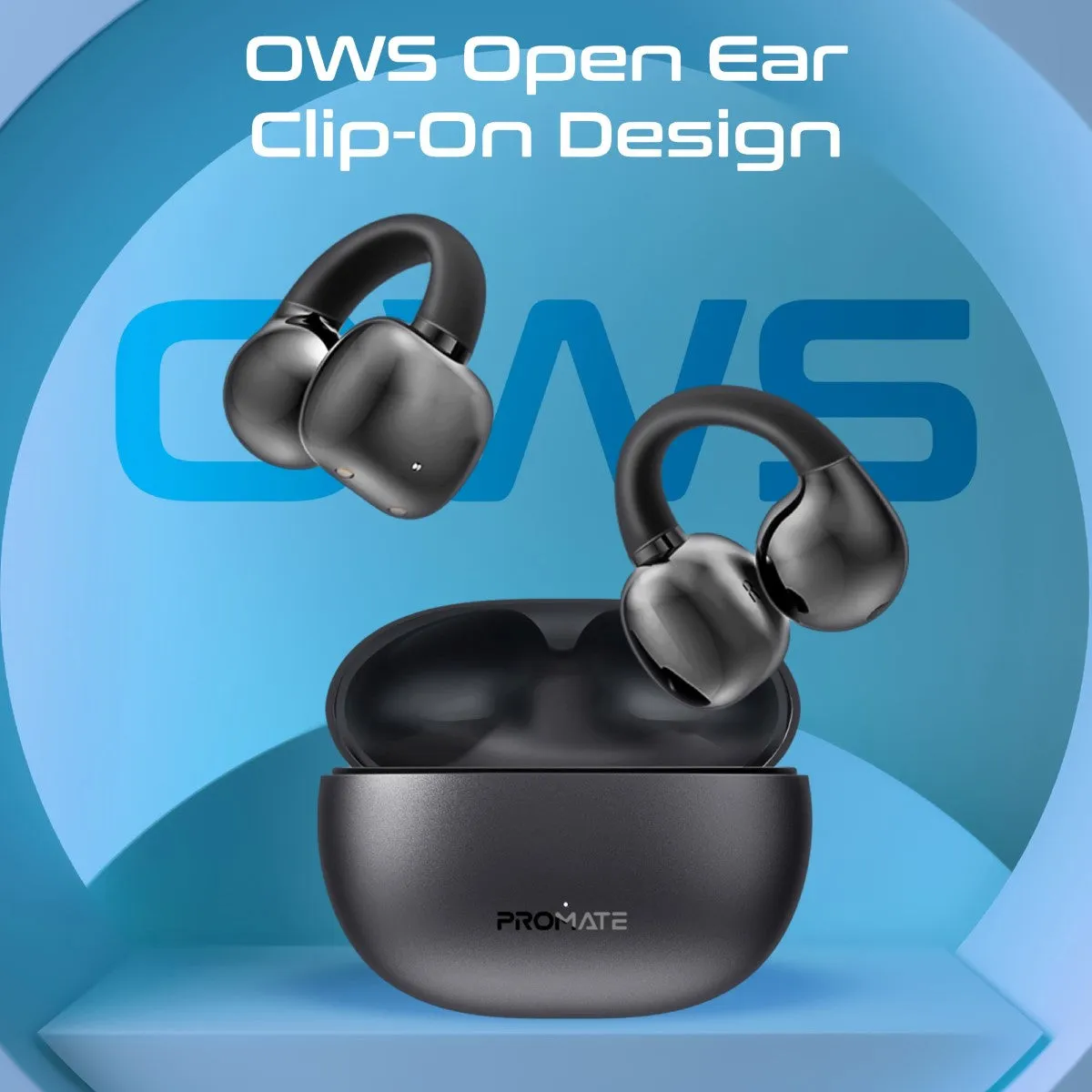 AudioFit™ Open Ear Clip On TWS Earbuds w/ IntelliTouch