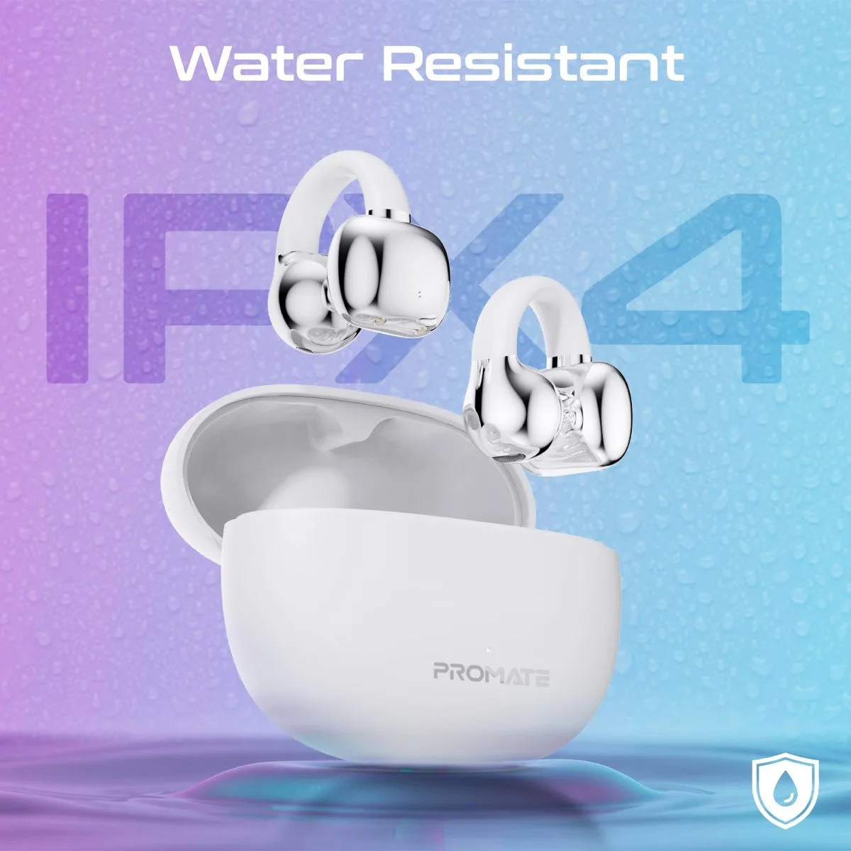 AudioFit™ Open Ear Clip On TWS Earbuds w/ IntelliTouch