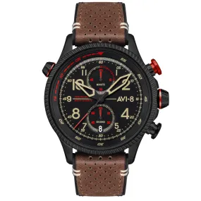 AVI-8 Men's Brown Hawker Hunter Chronograph Watch AV-4080-04