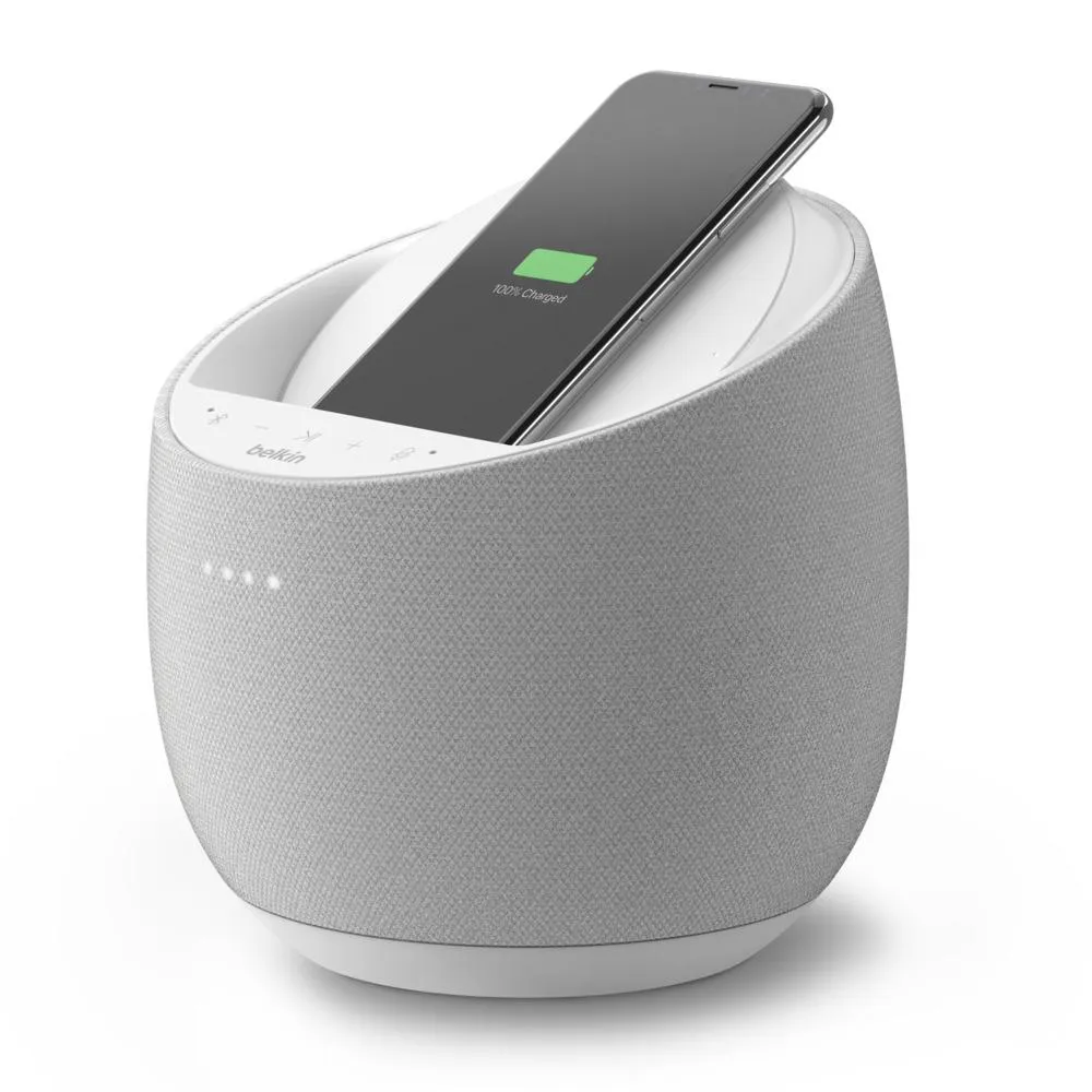 Belkin G1S0001my-WHT  Hi-Fi Smart Speaker   Wireless Charger