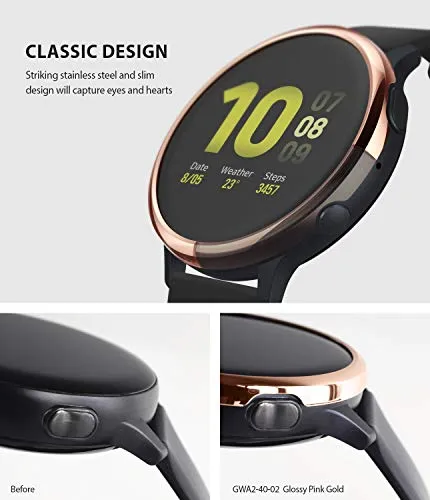 Bezel Styling Cover for Galaxy Watch Active 2 40mm (2019)  [Stainless Steel]