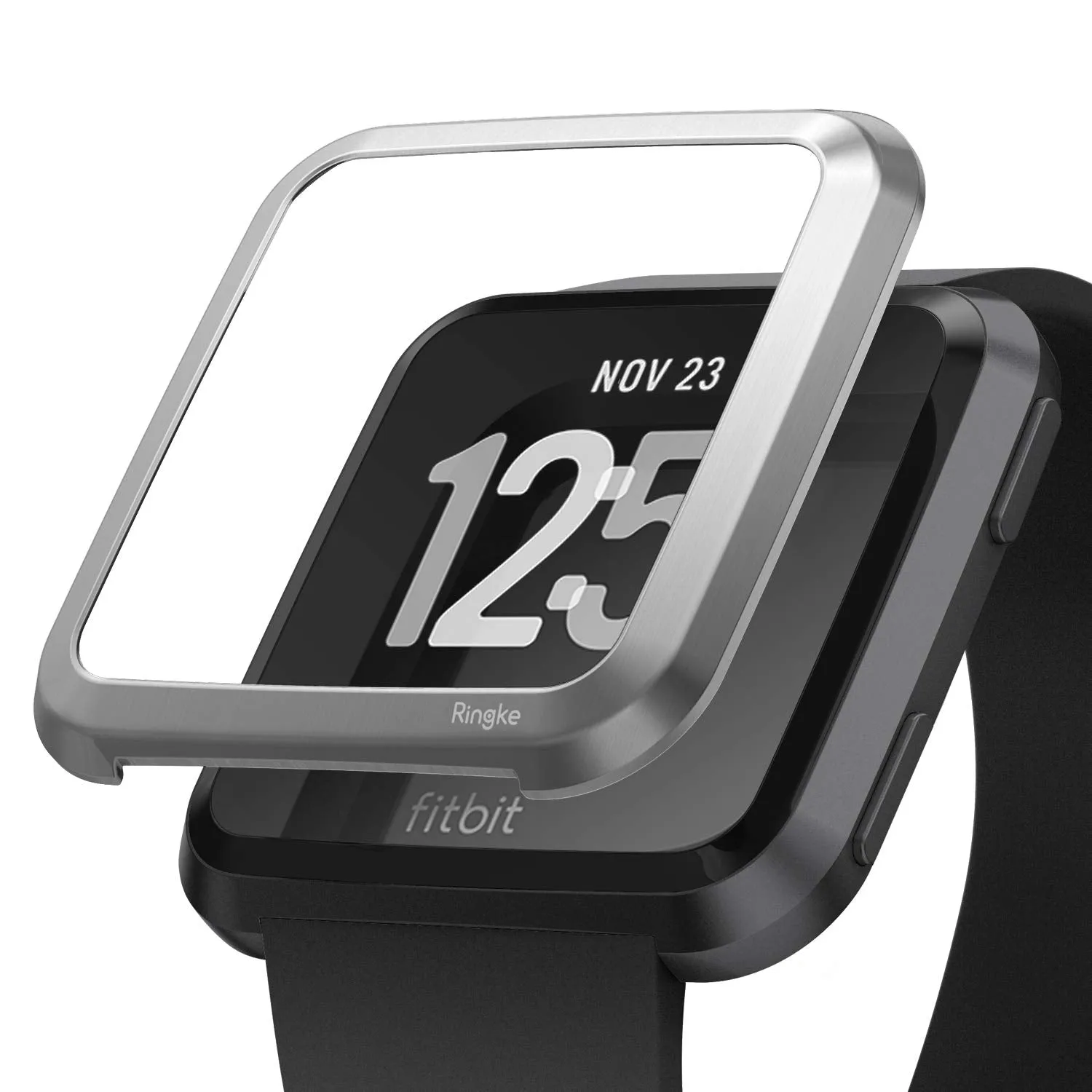 Bezel Styling Designed for Fitbit Versa - [Stainless Steel]