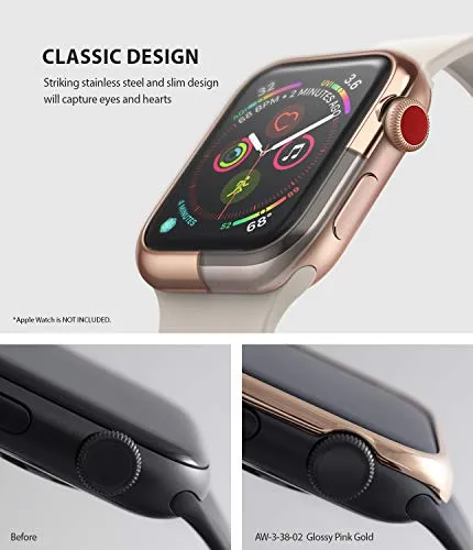 Bezel Styling for Apple Watch 38mm for Series 3 / Series 2 / Series 1 - [Stainless Steel]