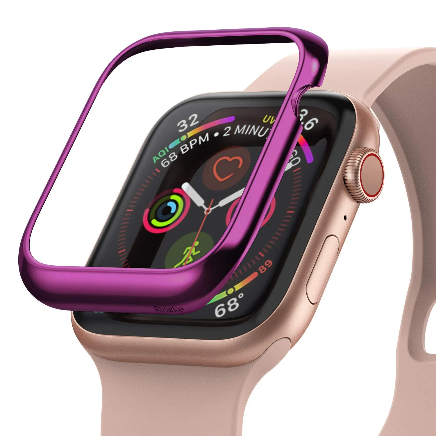 Bezel Styling for Apple Watch 40mm for Series 4 (2018) (AW4-40-07) -  [Stainless Steel] Glossy Violet