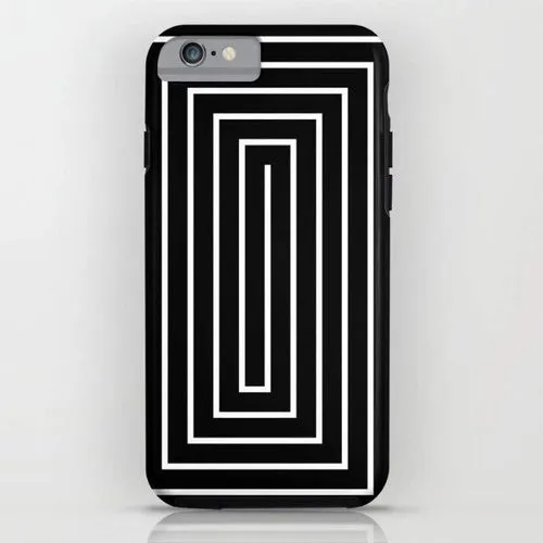 Black & White Spiral Mobile Cover