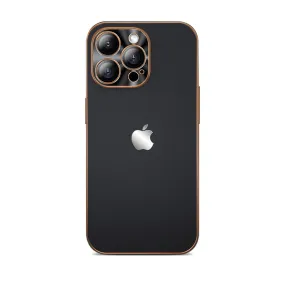 Black Gold | iPhone Gold Edge Leather Protective Case