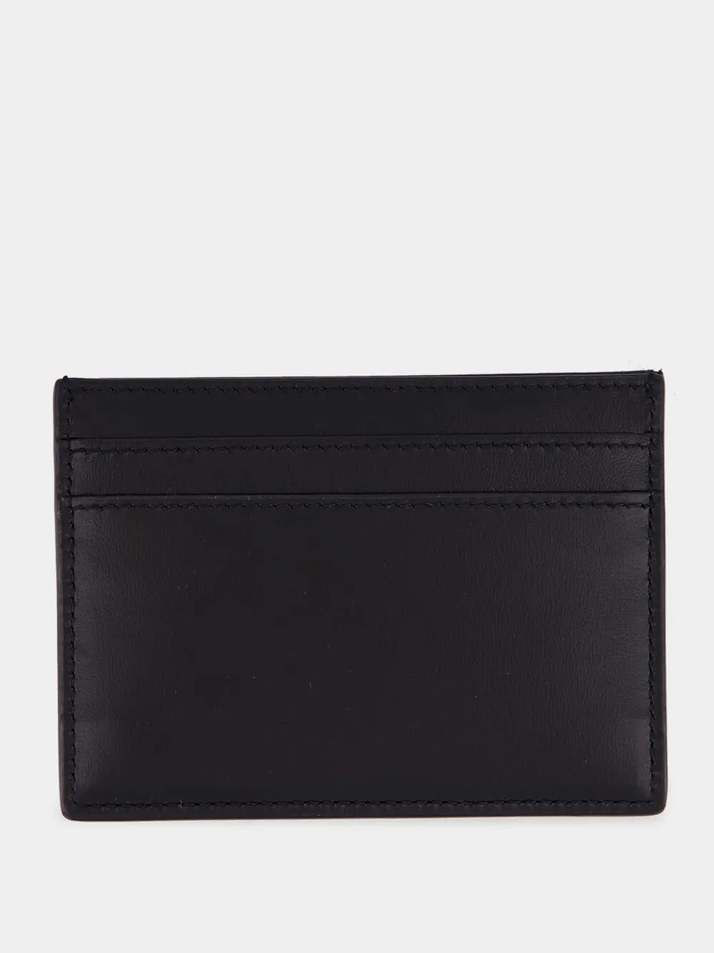 Black Matte Leather Card Case