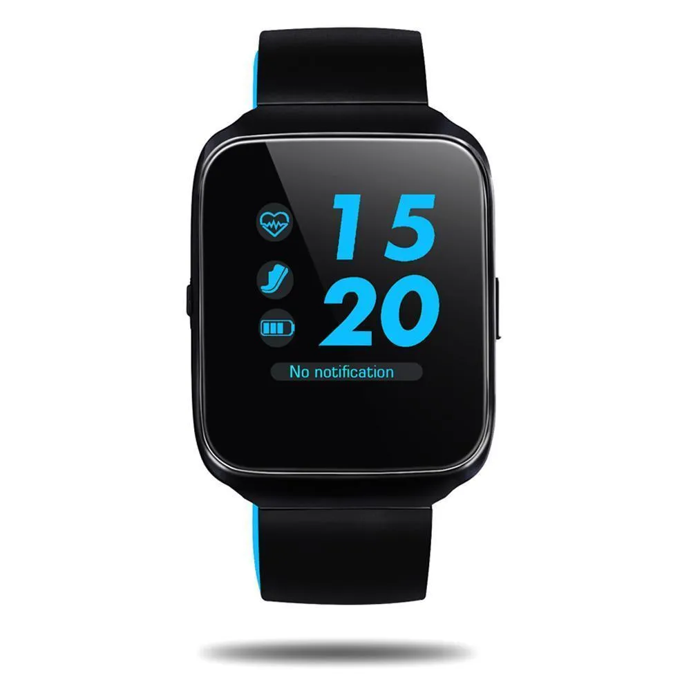 Bluetooth Sports Smartwatch Heart Rate Blood Pressure Monitor Smart Band for Android IOS