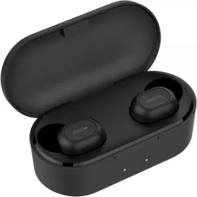 Bluetooth True Wireless Earphones with Charging Case - Black