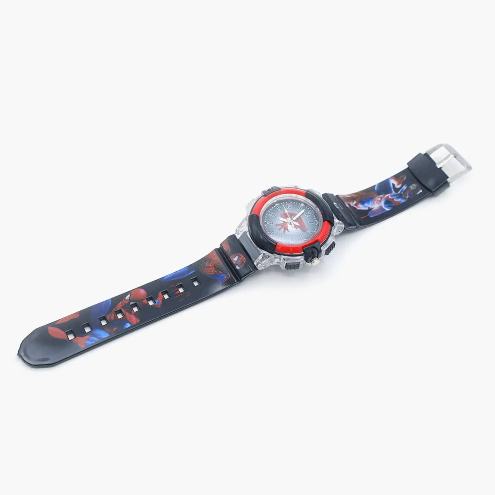 Boys Analog Light Watch - Black