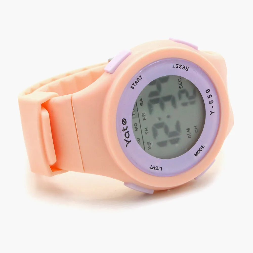 Boys Digital Sports Watch - Peach