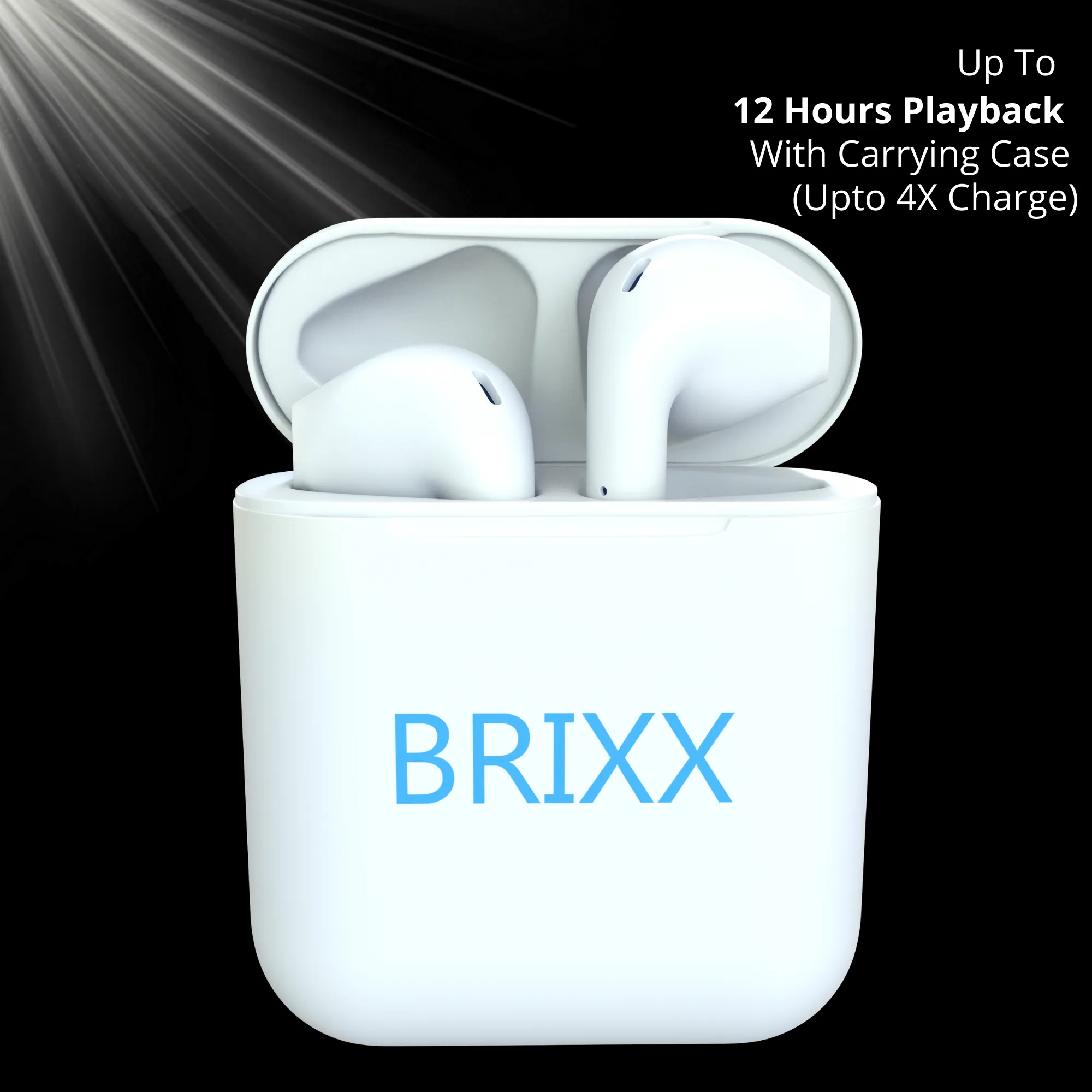 Brixx Touch Sensor TWS Earbuds Wireless Earphones For Android & IOS V2