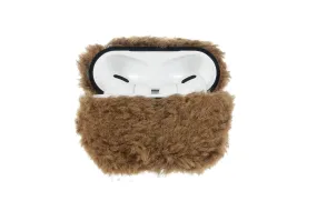 Brown Furry AirPod Holder